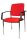 Topstar Besucherstühle BtoB 10 BB190A G21 rot Stoff, 2 St.