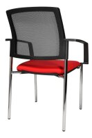 Topstar Besucherstühle BtoB 10 BB290A G210 rot,...