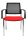 Topstar Besucherstühle BtoB 10 BB290A G210 rot, schwarz Stoff, 2 St.