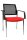 Topstar Besucherstühle BtoB 10 BB290A G210 rot, schwarz Stoff, 2 St.