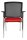 Topstar Besucherstühle BtoB 10 BB290A G210 rot, schwarz Stoff, 2 St.