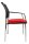 Topstar Besucherstühle BtoB 10 BB290A G210 rot, schwarz Stoff, 2 St.