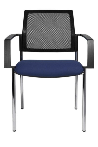 Topstar Besucherstühle BtoB 10 BB290A G260 blau, schwarz Stoff, 2 St.