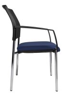 Topstar Besucherstühle BtoB 10 BB290A G260 blau, schwarz Stoff, 2 St.