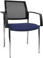 Topstar Besucherstühle BtoB 10 BB290A G260 blau, schwarz Stoff, 2 St.