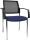 Topstar Besucherstühle BtoB 10 BB290A G260 blau, schwarz Stoff, 2 St.