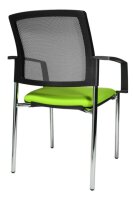 Topstar Besucherstühle BtoB 10 BB290A G050 grün, schwarz Stoff, 2 St.