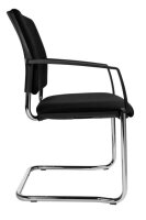 Topstar Besucherstühle BtoB 20 BB390A G20 schwarz Stoff, 2 St.