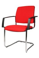 Topstar Besucherstühle BtoB 20 BB390A G21 rot Stoff, 2 St.