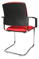 Topstar Besucherstühle BtoB 20 BB390A G21 rot Stoff, 2 St.