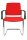 Topstar Besucherstühle BtoB 20 BB390A G21 rot Stoff, 2 St.