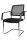 Topstar Besucherstühle BtoB 20 BB490A G200 schwarz Stoff, 2 St.