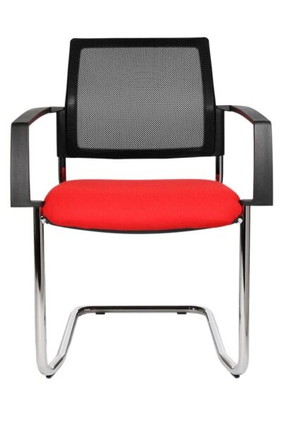 Topstar Besucherstühle BtoB 20 BB490A G210 rot, schwarz Stoff, 2 St.