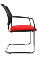Topstar Besucherstühle BtoB 20 BB490A G210 rot, schwarz Stoff, 2 St.