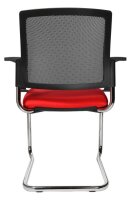 Topstar Besucherstühle BtoB 20 BB490A G210 rot, schwarz Stoff, 2 St.
