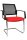 Topstar Besucherstühle BtoB 20 BB490A G210 rot, schwarz Stoff, 2 St.
