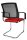 Topstar Besucherstühle BtoB 20 BB490A G210 rot, schwarz Stoff, 2 St.