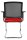 Topstar Besucherstühle BtoB 20 BB490A G210 rot, schwarz Stoff, 2 St.