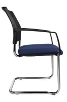 Topstar Besucherstühle BtoB 20 BB490A G260 blau, schwarz Stoff, 2 St.
