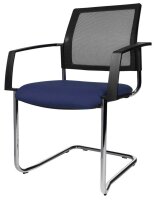 Topstar Besucherstühle BtoB 20 BB490A G260 blau, schwarz Stoff, 2 St.