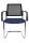 Topstar Besucherstühle BtoB 20 BB490A G260 blau, schwarz Stoff, 2 St.