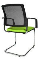 Topstar Besucherstühle BtoB 20 BB490A G050 grün, schwarz Stoff, 2 St.