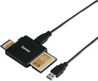hama USB-3.0-Multikartenleser Multi-microSD, SD, Compact...