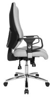 Topstar Bürostuhl Sitness 55, SD69X L53 Stoff grau, Gestell chrom