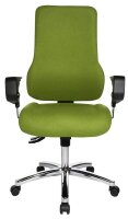 Topstar Bürostuhl Sitness 55, SD69X L55 Stoff grün, Gestell chrom