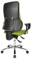 Topstar Bürostuhl Sitness 55, SD69X L55 Stoff grün, Gestell chrom
