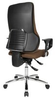 Topstar Bürostuhl Sitness 55, SD69X L59 Stoff braun, Gestell chrom