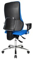 Topstar Bürostuhl Sitness 55, SD69X L56 Stoff blau, Gestell chrom