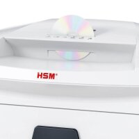 HSM SECURIO B24 - externer autom. Öler Aktenvernichter mit Partikelschnitt P-4, 4,5 x 30 mm, bis 16 Blatt, weiß