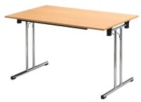 SODEMATUB Mehrzwecktisch buche rechteckig, Rundrohr...