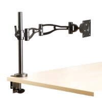 Fellowes Monitor-Halterung Vista 8041601 schwarz für 1 Monitor, Tischklemme, Tischbohrung