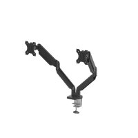 Fellowes Monitor-Halterung Platinum Series 8042501 schwarz für 2 Monitore, Tischklemme, Tischbohrung
