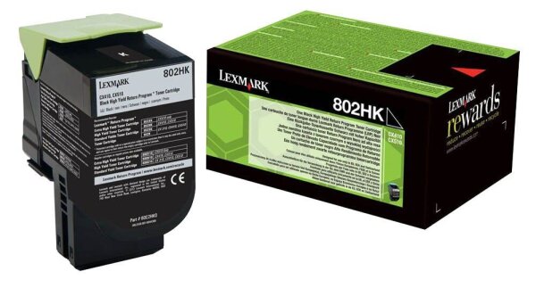 Lexmark 80C2HK0  schwarz Toner