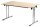 SODEMATUB Mehrzwecktisch ahorn rechteckig, Rundrohr chrom, 160,0 x 70,0 x 74,0 cm