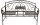 Garden Pleasure Gartenbank SAKET 950487 schwarz Metall 146,0 cm
