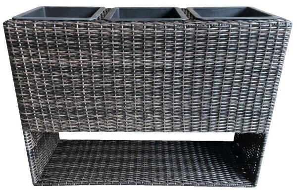 Garden Pleasure Pflanzkübel CAPPUCHINO Metall coffee rechteckig 82,0 x 60,0 cm