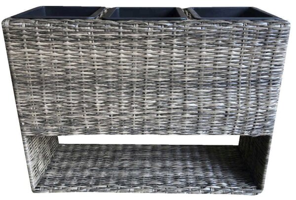 Garden Pleasure Pflanzkübel NATUR Metall braun rechteckig 82,0 x 60,0 cm
