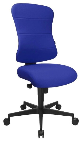 Topstar Bürostuhl Art Comfort, SP800T38 Stoff blau, Gestell schwarz