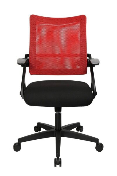 Topstar Bürostuhl New Smove, DS100A T201 Stoff rot, Gestell schwarz