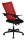 Topstar Bürostuhl New Smove, DS100A T201 Stoff rot, Gestell schwarz