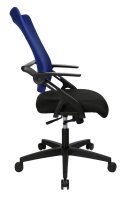 Topstar Bürostuhl New Smove, DS100A T208 Stoff blau, Gestell schwarz