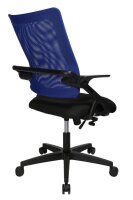 Topstar Bürostuhl New Smove, DS100A T208 Stoff blau, Gestell schwarz