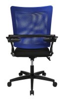 Topstar Bürostuhl New Smove, DS100A T208 Stoff blau, Gestell schwarz