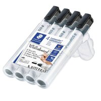 STAEDTLER 351WP4-9X Whiteboard-Marker schwarz 2,0 mm, 4 St.