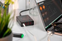 DIGITUS DA-10195 Ladeadapter schwarz, Kabellänge: 1,2 m, 72 Watt