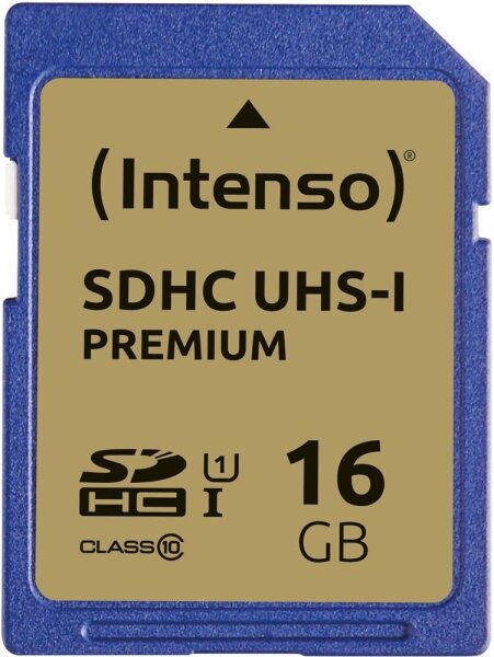 Intenso Speicherkarte SDHC-Karte Premium, 16 GB, 1 St.